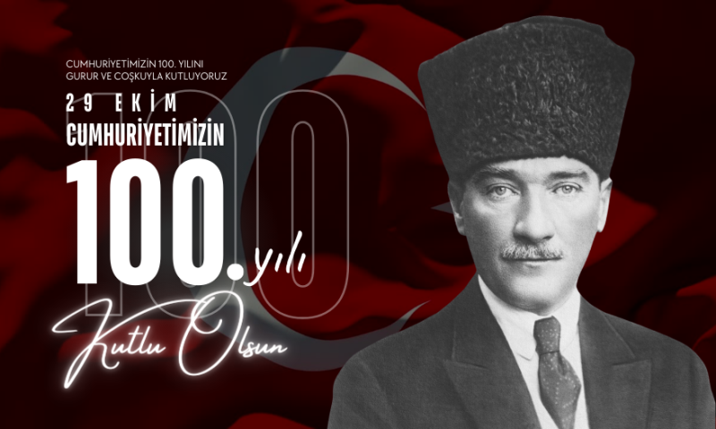 Cumhuriyetimizin 100. yılı kutlu olsun.